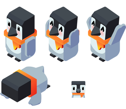 Illustration by me, Character design for Piano Tiles 2 Winter event 2025. ©Kooapps